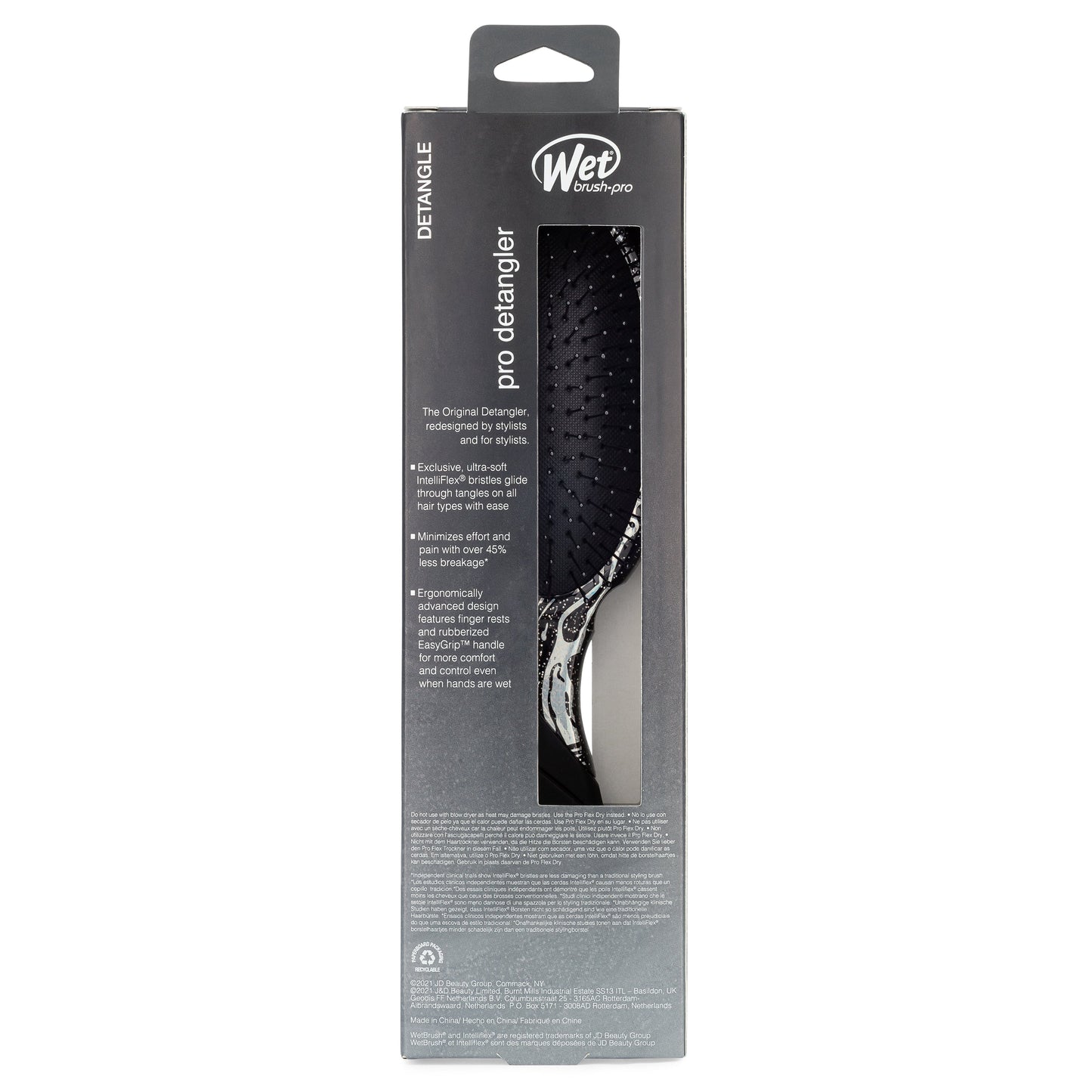 Wet Brush Pro Detangler with Ergonomic Design for Effortless and Pain-Free Styling