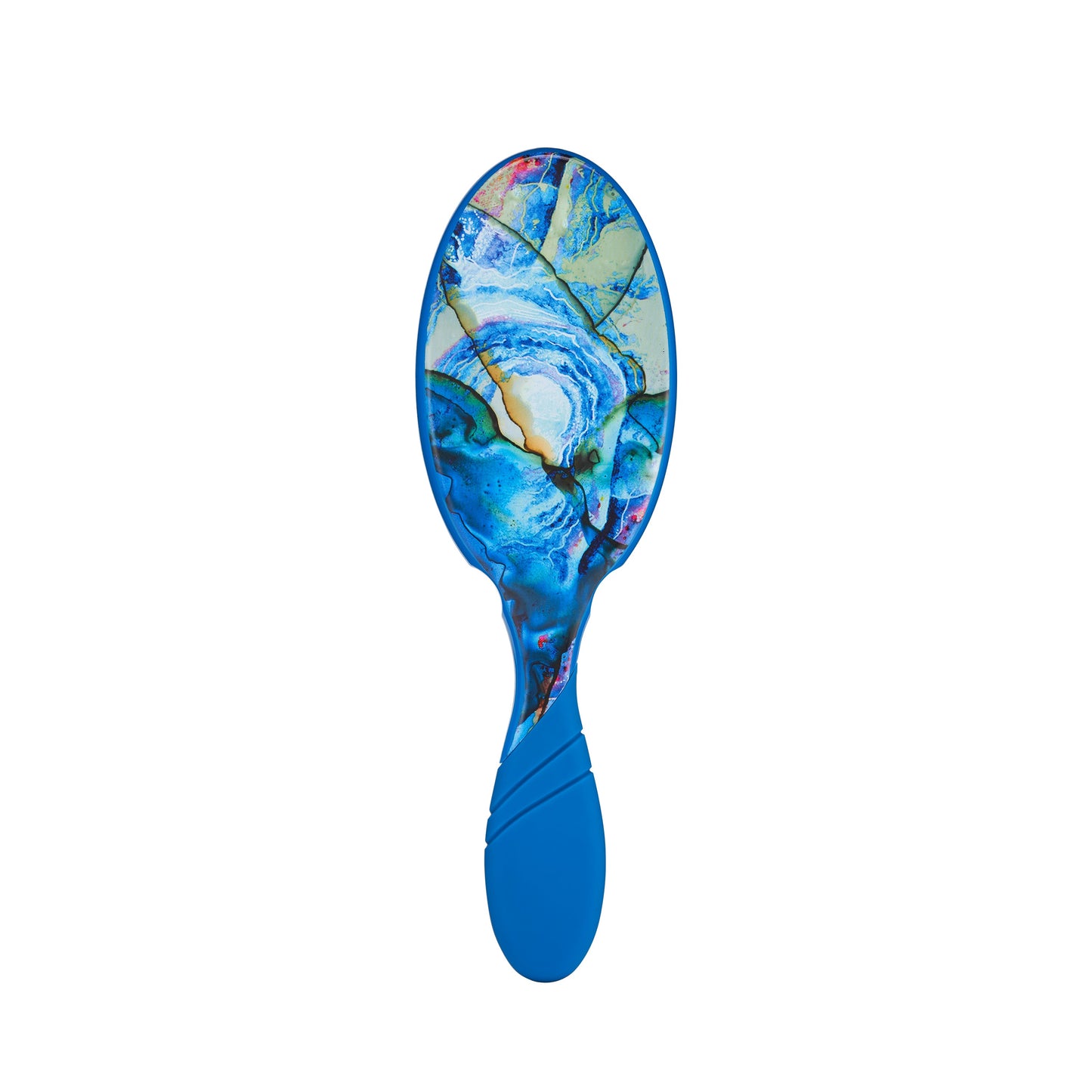 Wet Brush Pro Detangler in blue and marble design for effortless hair detangling