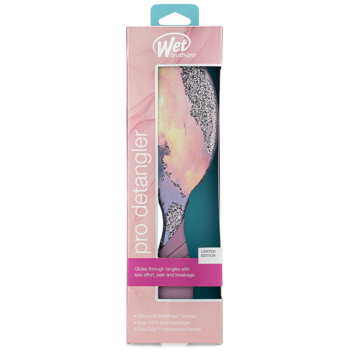 Wet Brush Pro Detangler Cosmic Lava Package with Sleek Design for Effortless Tangle Removal
