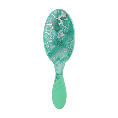 Wet Brush Pro Detangler Crackled Quartz with a stylish turquoise and silver design for effortless detangling