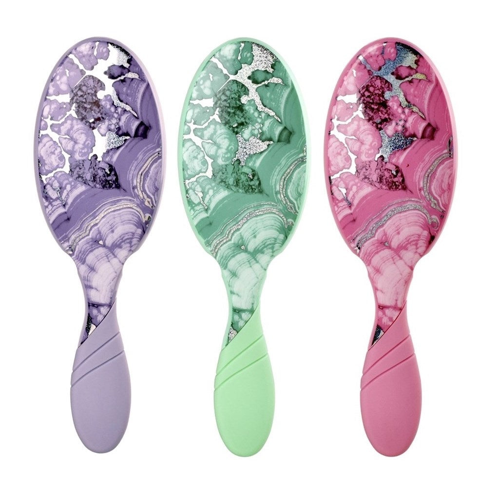 Wet Brush Pro Detangler Crackled Quartz in assorted colors for gently untangling hair
