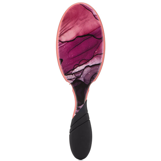 Wet Brush Pro Detangler in vibrant purple and pink design for effortless hair detangling