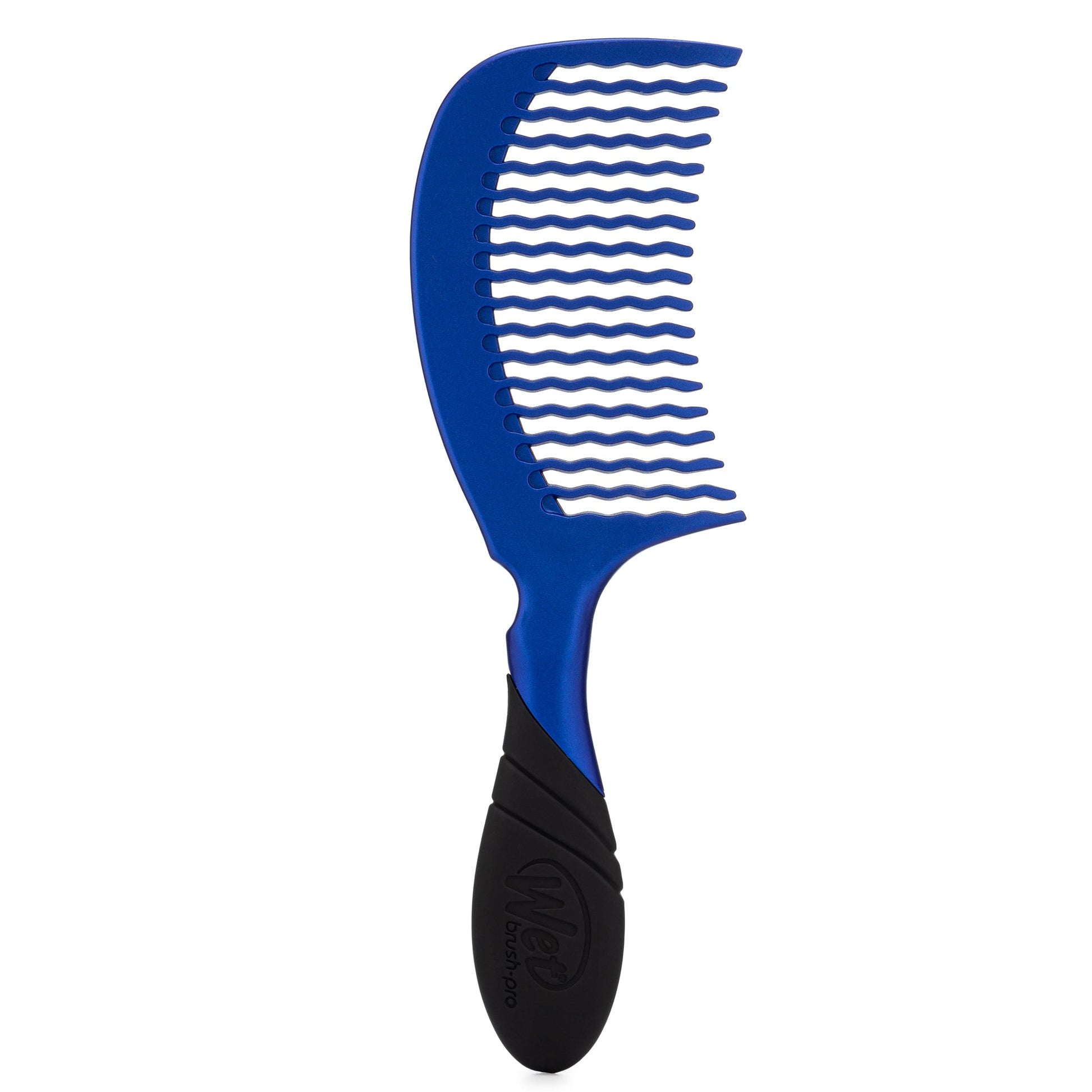 Wet Brush Pro detangling comb in blue and black for easy hair detangling without damage