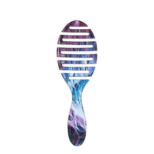 Wet Brush Pro Flex Dry Brush designed for gentle detangling with flexible bristles and a colorful pattern