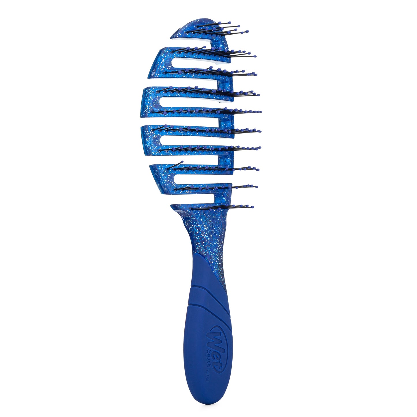 Wet Brush Pro Flex Dry Detangler in Blue with Flexible Bristles for Effortless Detangling