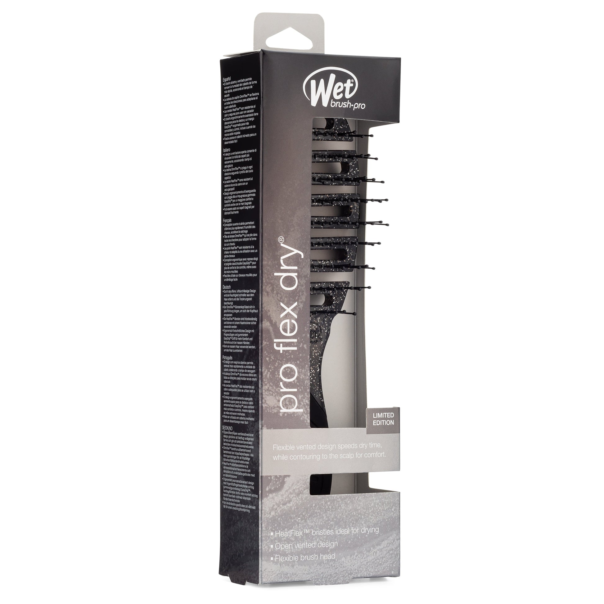 Wet Brush Pro Flex Dry Detangler with flexible bristles for gentle detangling on dry hair