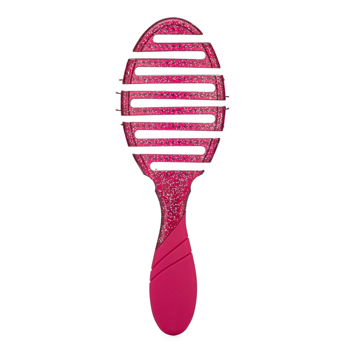 Wet Brush Pro Flex Dry Detangler in vibrant pink with flexible bristles for gentle detangling