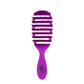 Wet Brush Pro Flex Shine Detangling Brush in vibrant purple with flexible bristles for easy detangling