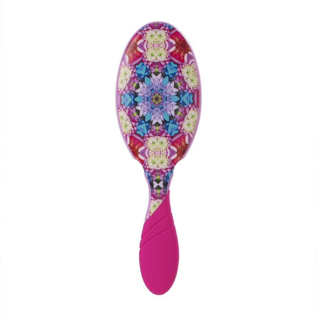 Wet Brush Pro Kaleidoscope Dreams Detangling Brush with Colorful Floral Design and Soft Grip Handle