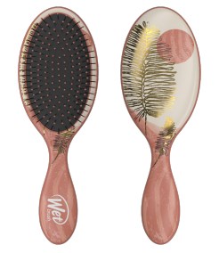 Wet Brush Pro Tranquil Beauty Kit with a stylish brush featuring a floral design and gentle bristles